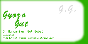 gyozo gut business card