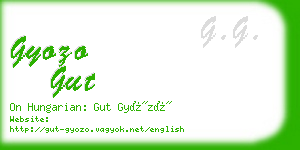 gyozo gut business card